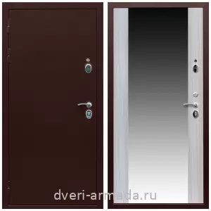 Двери оптом, Металлическая дверь входная утепленная Армада Люкс Антик медь / МДФ 16 мм СБ-16 Сандал белый