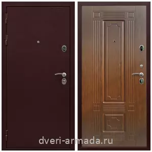 Двери оптом, Металлическая дверь входная Армада Престиж Антик медь / МДФ 6 мм ФЛ-2 Мореная береза