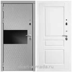 Входные двери толщиной 1.5 мм, Дверь входная Армада Престиж Белая шагрень МДФ 16 мм Милк рикамо софт / МДФ 16 мм ФЛ-243 матовый