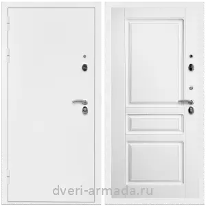 Двери оптом, Металлическая дверь входная Армада Оптима Белая шагрень / МДФ 16 мм ФЛ-243 Ясень белый