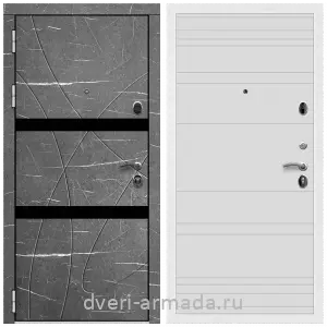 Входные двери толщиной 1.5 мм, Дверь входная Армада Престиж Белая шагрень МДФ 16 мм Торос графит / МДФ 16 мм ФЛ Дуб кантри белый горизонт