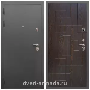 МДФ без фрезеровки, Дверь входная Армада Гарант / МДФ 16 мм ФЛ-57 Дуб шоколад