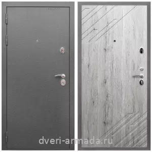 Двери оптом, Металлическая дверь входная Армада Оптима Антик серебро / МДФ 16 мм ФЛ-143 Рустик натуральный