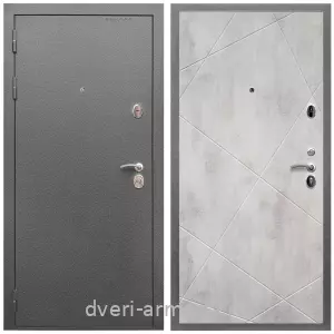 Двери со склада, Дверь входная Армада Оптима Антик серебро / МДФ 10 мм ФЛ-291 Бетон светлый