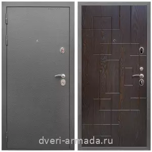 Двери оптом, Металлическая дверь входная Армада Оптима Антик серебро / МДФ 16 мм ФЛ-57 Дуб шоколад