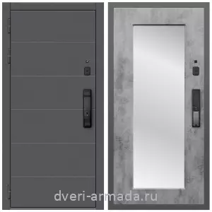 Левые входные двери, Дверь входная Армада Роуд МДФ 10 мм Kaadas K9 / МДФ 16 мм ФЛЗ-Пастораль, Бетон темный