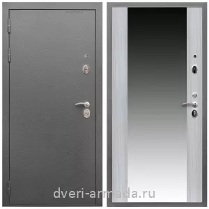 Двери со склада, Дверь входная Армада Оптима Антик серебро / МДФ 16 мм СБ-16 Сандал белый