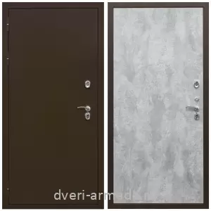 Двери оптом, Металлическая дверь входная железная утепленная  Армада Термо Молоток коричневый/ МДФ 6 мм ПЭ Цемент светлый