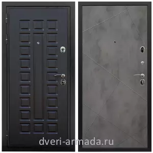 Двери со склада, Дверь входная Армада Триумф МДФ 16 мм ФЛ-183 Венге / МДФ 10 мм ФЛ-291 Бетон темный