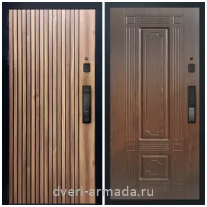 Входные двери 880 мм, Умная входная смарт-дверь Армада Вектор Kaadas K9 / ФЛ-2 Мореная береза