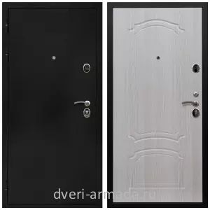 Двери оптом, Металлическая дверь входная Армада Престиж Черная шагрень / МДФ 6 мм ФЛ-140 Дуб белёный