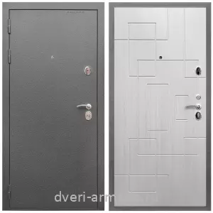 Двери со склада, Дверь входная Армада Оптима Антик серебро / МДФ 16 мм ФЛ-57 Белый жемчуг