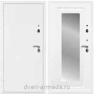 Двери со склада, Дверь входная Армада Оптима Белая шагрень / МДФ 16 мм ФЛЗ-120 Ясень белый