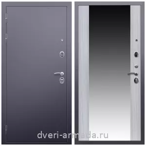Двери со склада, Дверь входная Армада Люкс Антик серебро / МДФ 16 мм СБ-16 Сандал белый с ударопрочным покрытием