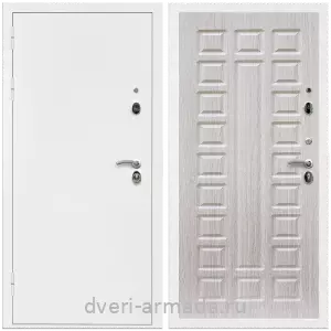 Двери со склада, Дверь входная Армада Оптима Белая шагрень / МДФ 16 мм ФЛ-183 Сандал белый