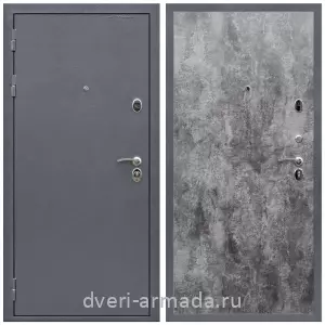 МДФ без фрезеровки, Дверь входная Армада Престиж Антик серебро / МДФ 6 мм ПЭ Цемент темный