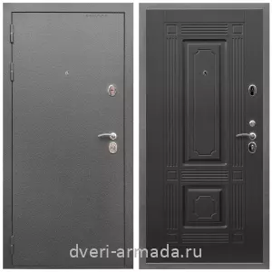 Двери со склада, Дверь входная Армада Оптима Антик серебро / МДФ 16 мм ФЛ-2 Венге