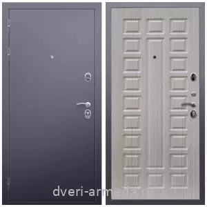 Двери со склада, Дверь входная Армада Люкс  Антик серебро / МДФ 16 мм ФЛ-183 Сандал белый