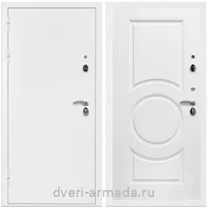 Двери со склада, Дверь входная Армада Оптима Белая шагрень / МДФ 16 мм МС-100 Белый матовый