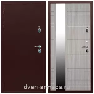 Двери со склада, Дверь входная Армада Люкс Антик медь / МДФ 16 мм ФЛЗ-Сити Сандал белый с хорошей шумоизоляцией