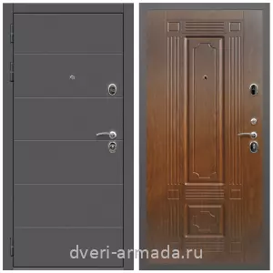 Двери оптом, Металлическая дверь входная Армада Роуд МДФ 10 мм / ФЛ-2 Мореная береза