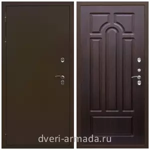 Двери оптом, Металлическая дверь входная железная наружная в частный дом Армада Термо Молоток коричневый/ МДФ 6 мм ФЛ-58 Венге с терморазрывом