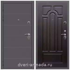Двери оптом, Металлическая дверь входная Армада Роуд МДФ 10 мм / МДФ 6 мм ФЛ-58 Венге