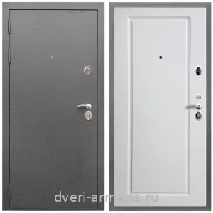 Двери оптом, Металлическая дверь входная Армада Оптима Антик серебро / МДФ 16 мм ФЛ-119 Белый матовый