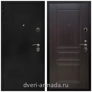 Двери оптом, Металлическая дверь входная Армада Престиж Черная шагрень / МДФ 6 мм ФЛ-243 Эковенге