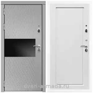 Входные двери толщиной 1.5 мм, Дверь входная Армада Престиж Белая шагрень МДФ 16 мм Милк рикамо софт / МДФ 16 мм ФЛ-119 Ясень белый