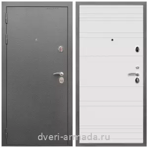 Двери со склада, Дверь входная Армада Оптима Антик серебро / МДФ 16 мм ФЛ Дуб кантри белый горизонт