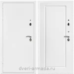 Двери оптом, Металлическая дверь входная Армада Оптима Белая шагрень / МДФ 16 мм ФЛ-119 Белый матовый